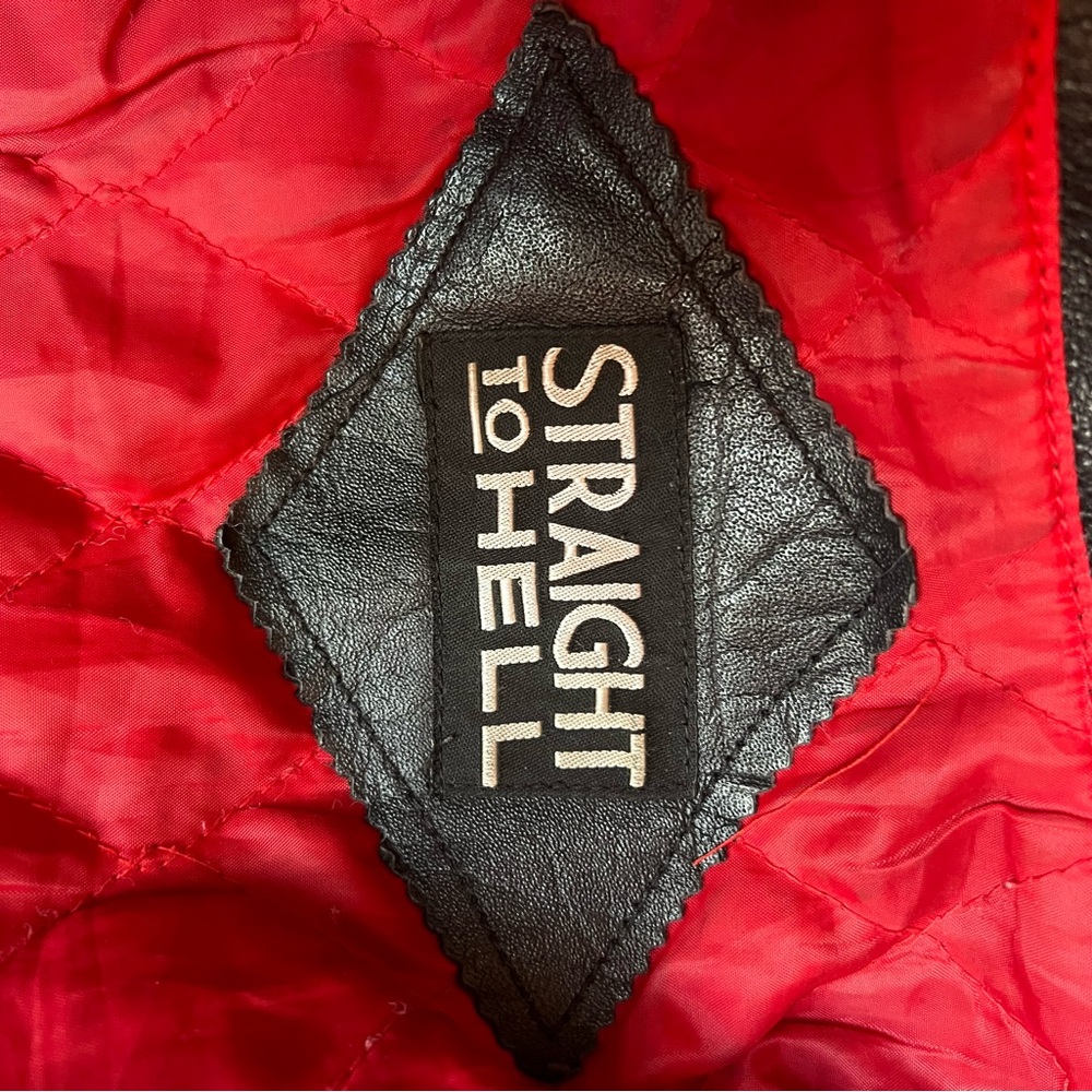 Straight to Hell - The offender - REAL Buffalo Leather Jacket RARE Discontinued - Picture 9 of 16
